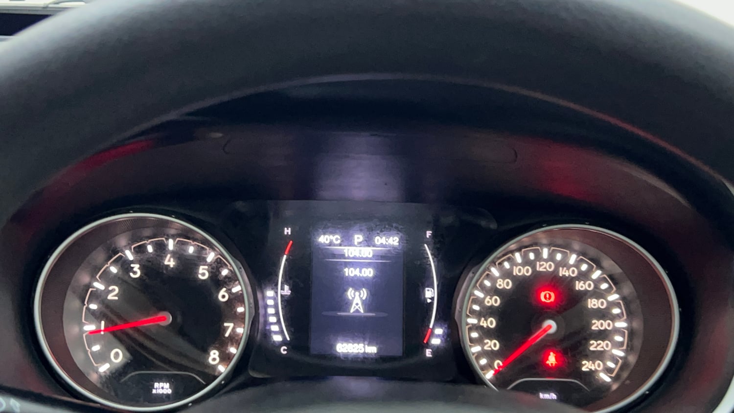 Used 2019 Jeep Compass Longitude (O) 1.4 Petrol AT Petrol Automatic interior CLUSTERMETER VIEW