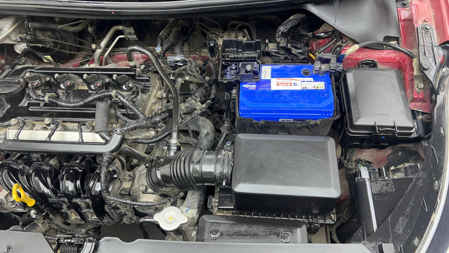 Used 2019 Hyundai Elite i20 Sportz Plus 1.2 Petrol Manual engine ENGINE LEFT SIDE VIEW