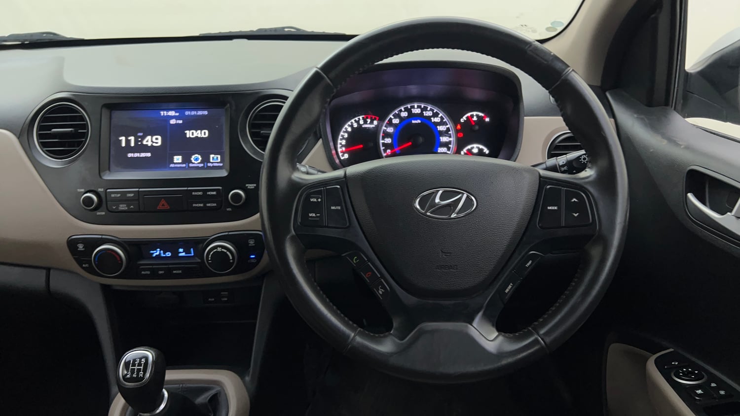 Used 2019 Hyundai Grand i10 Asta 1.2 Kappa VTVT Petrol Manual interior STEERING VIEW