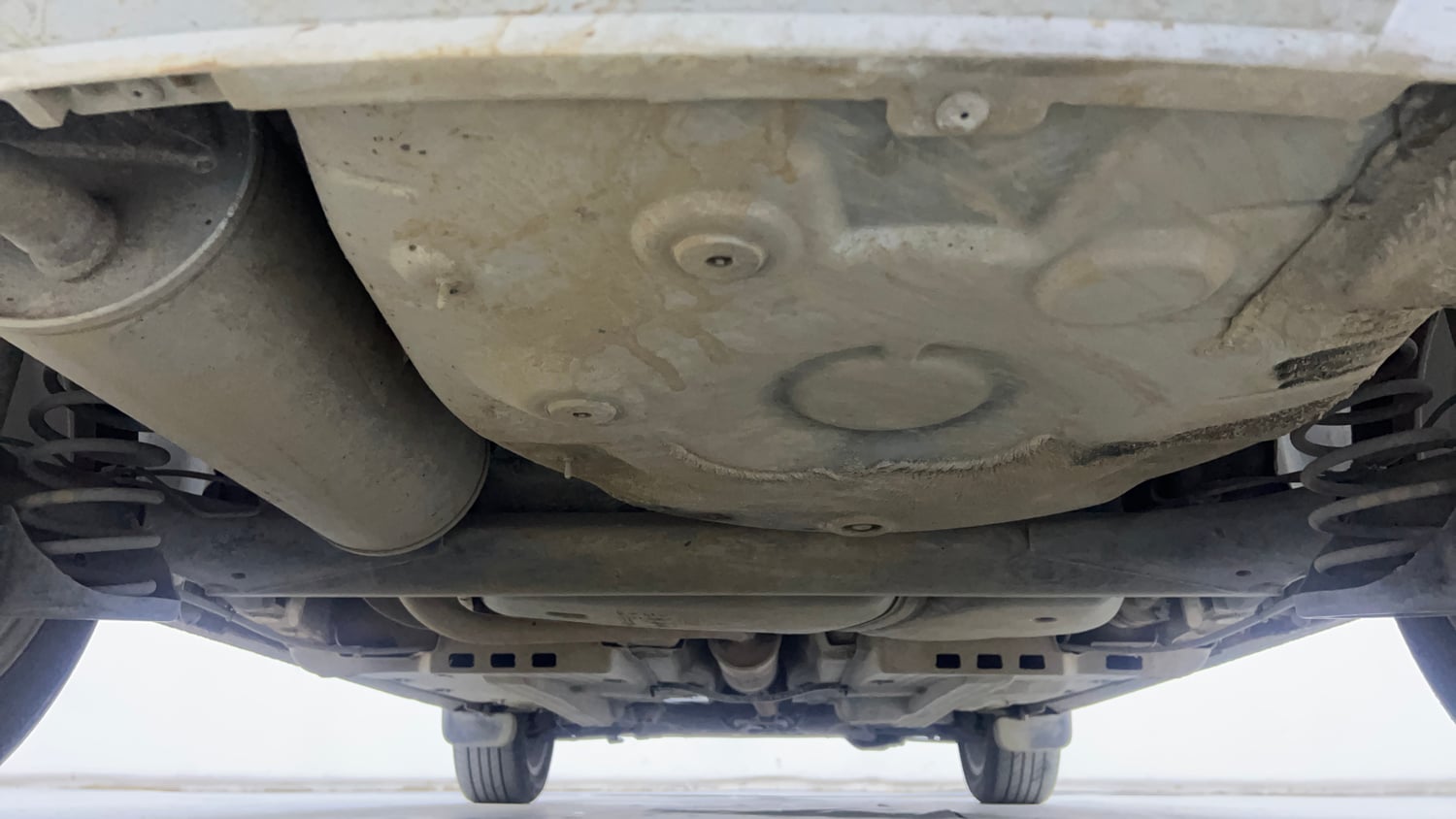 Used 2019 Volkswagen Ameo Highline1.0L (P) Petrol Manual extra REAR UNDERBODY VIEW (TAKEN FROM REAR)