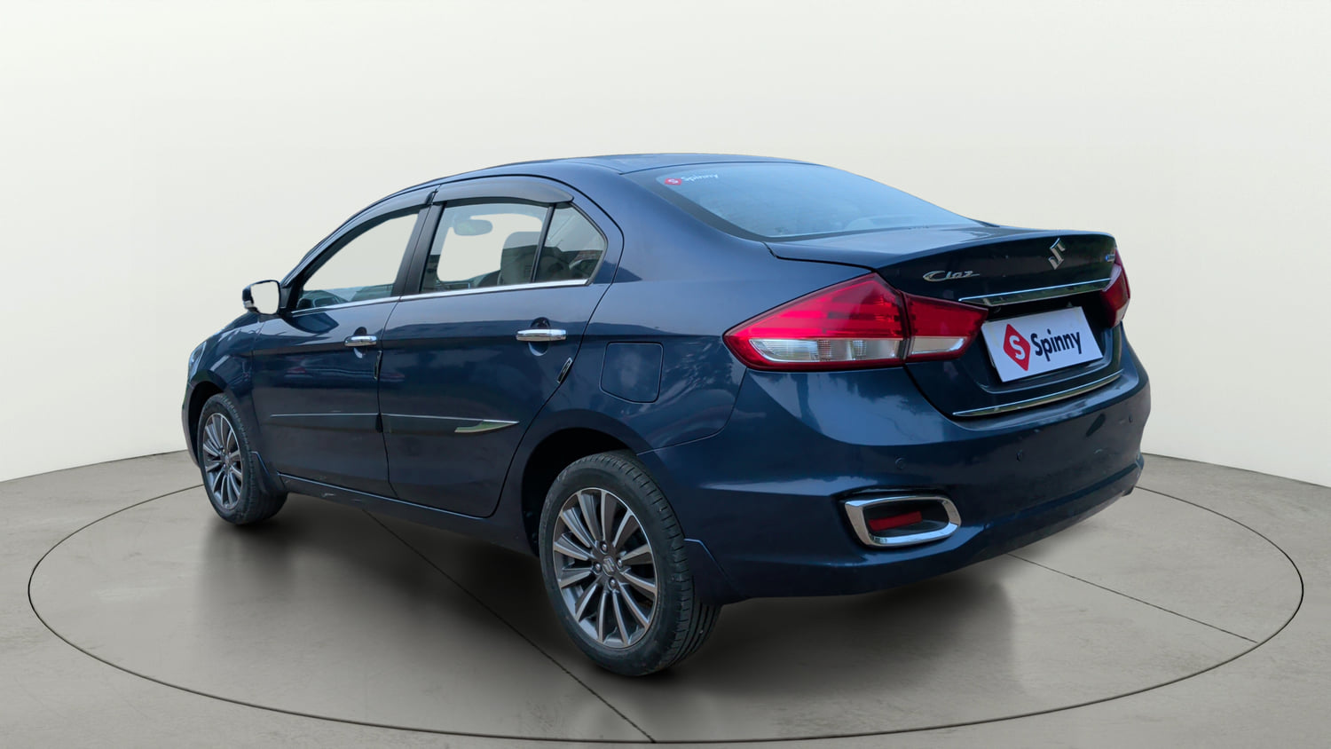 Used 2019 Maruti Suzuki Ciaz Alpha Hybrid 1.5 Petrol Manual exterior LEFT REAR CORNER VIEW