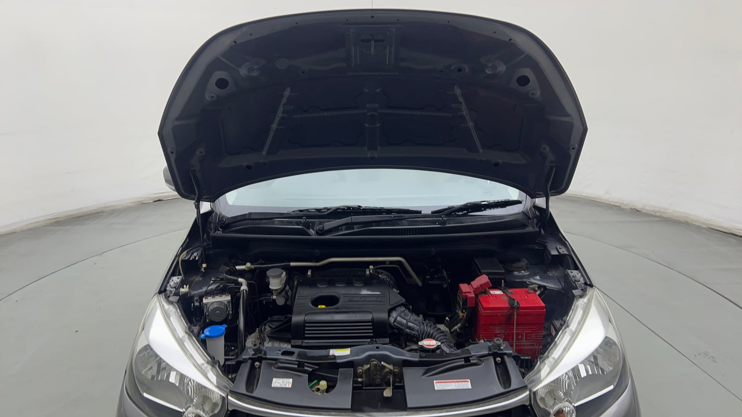 Used 2018 Maruti Suzuki Celerio ZXi (O) AMT Petrol Automatic engine ENGINE & BONNET OPEN FRONT VIEW