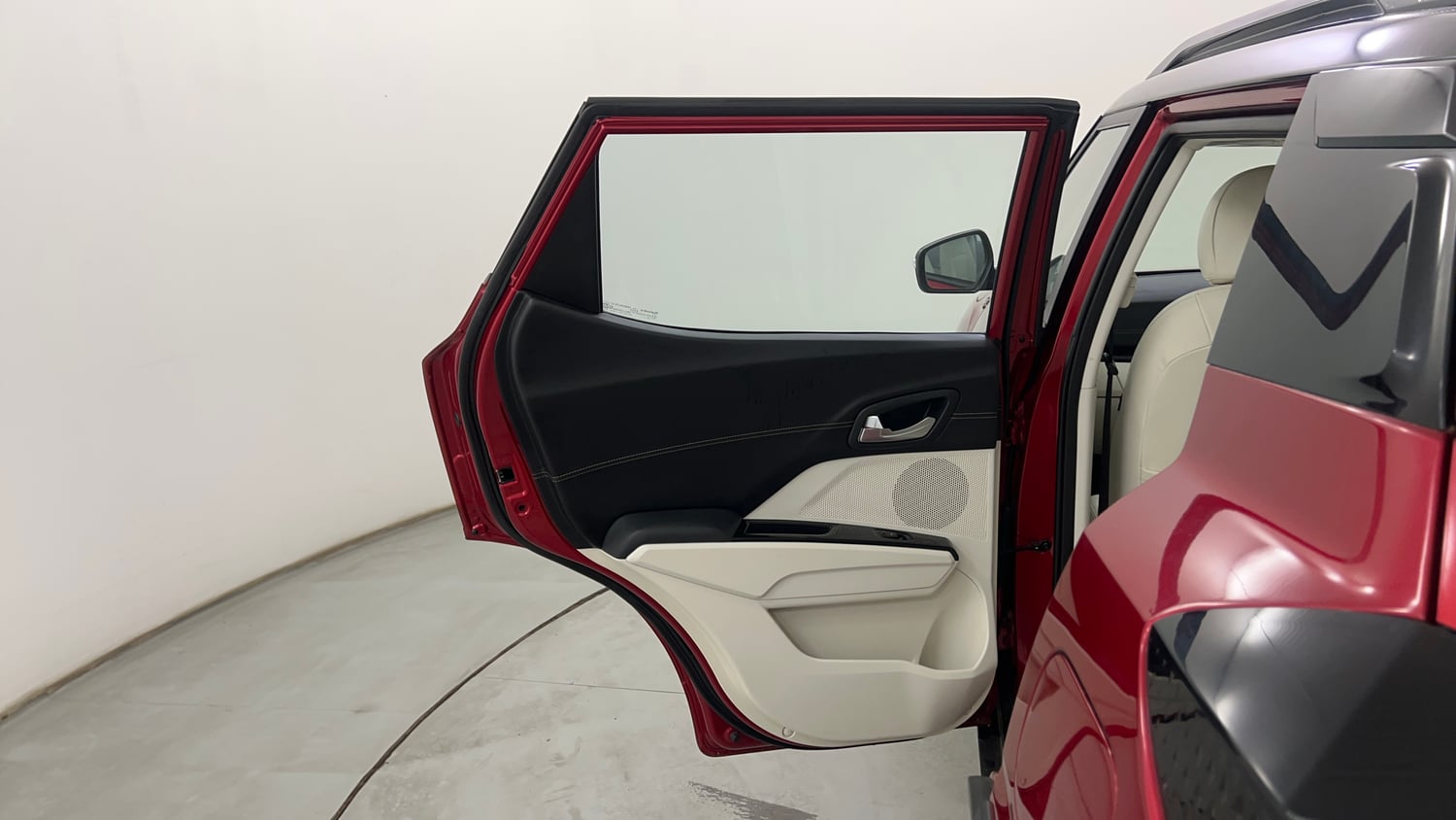 Used 2024 Mahindra XUV 3XO AX7 1.2 Petrol AT Petrol Automatic interior LEFT REAR DOOR OPEN VIEW