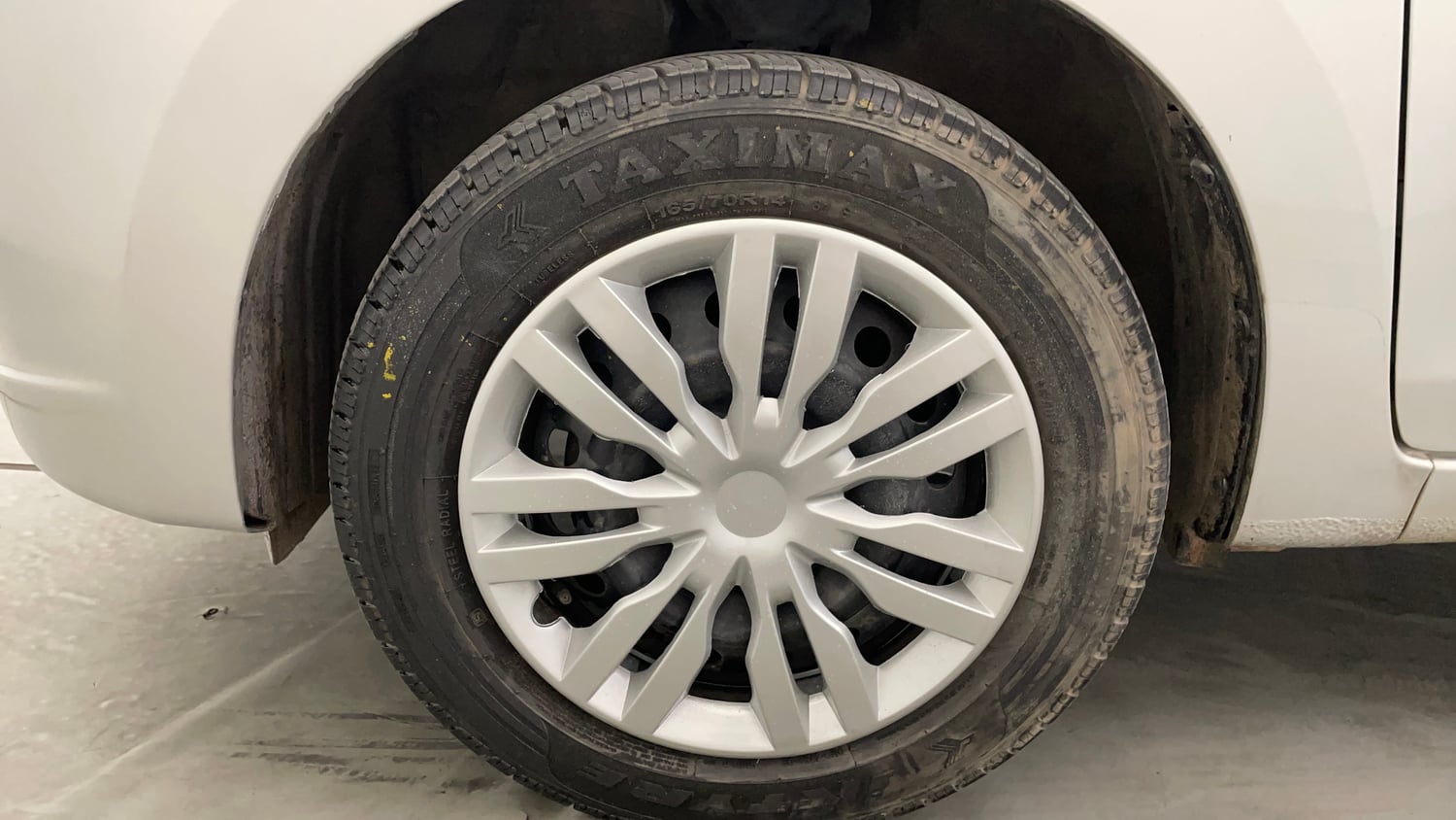 Used 2017 Maruti Suzuki Celerio ZXi Petrol Manual tyres LEFT FRONT TYRE RIM VIEW