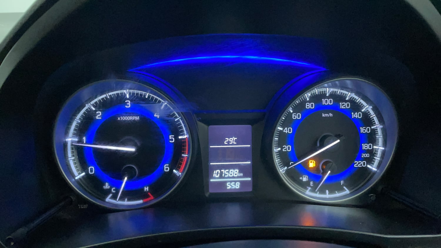 Used 2017 Maruti Suzuki Baleno Delta 1.3 Diesel Manual interior CLUSTERMETER VIEW