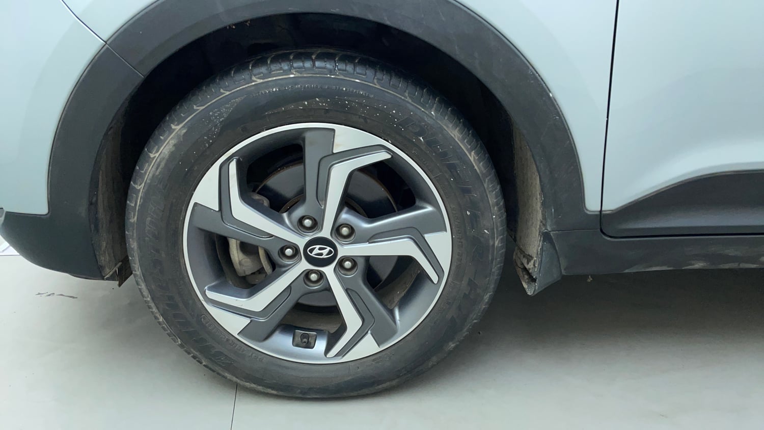 Used 2019 Hyundai Creta SX 1.6 AT Petrol Petrol Automatic tyres LEFT FRONT TYRE RIM VIEW