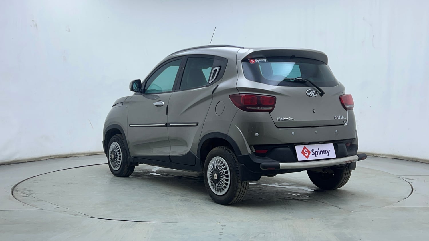 Used 2016 Mahindra KUV100 K6+ 6 STR Petrol Manual exterior LEFT REAR CORNER VIEW