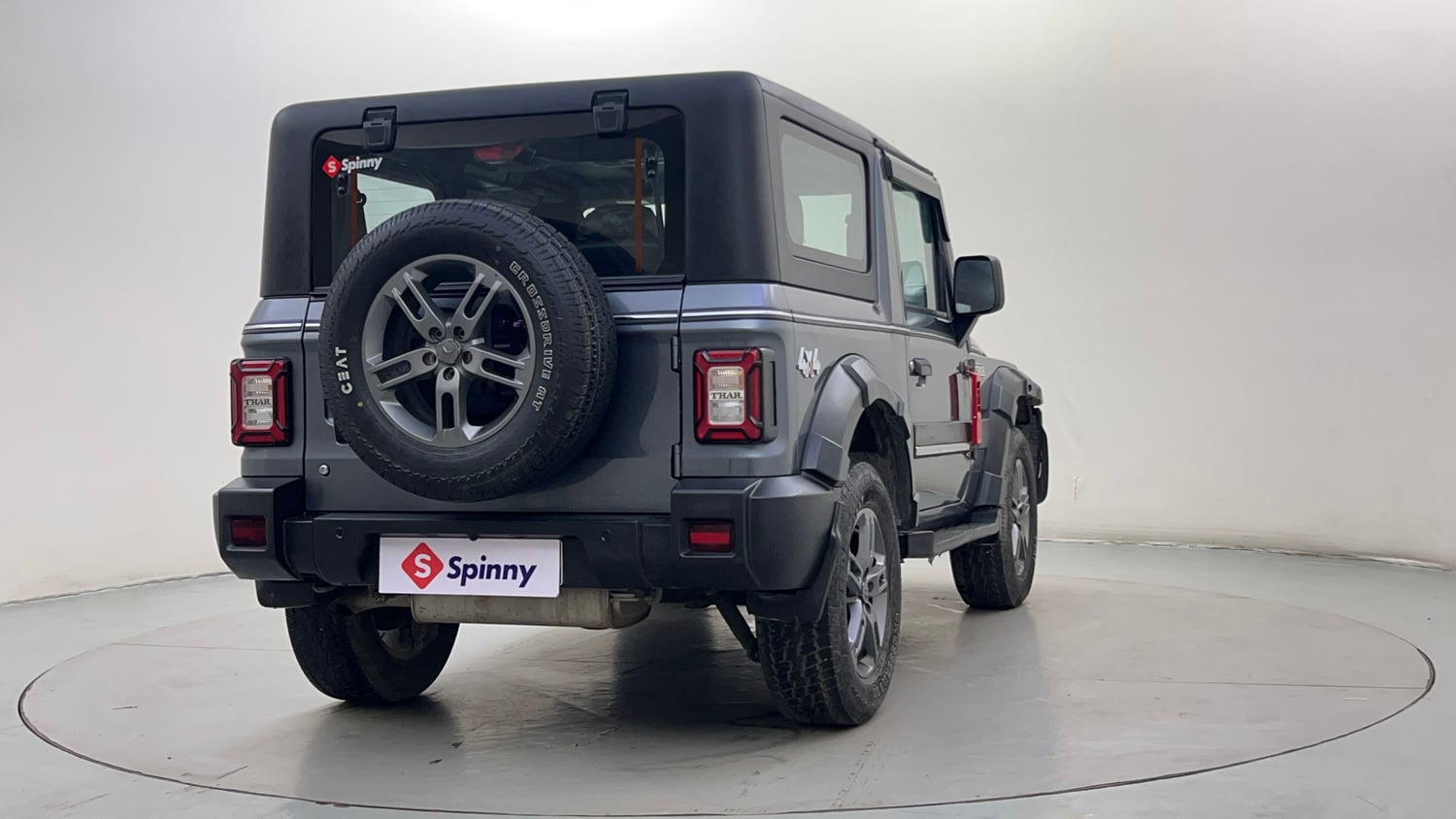 Used 2023 mahindra Thar LX Hard Top Petrol MT 4WD Petrol Manual exterior RIGHT REAR CORNER VIEW