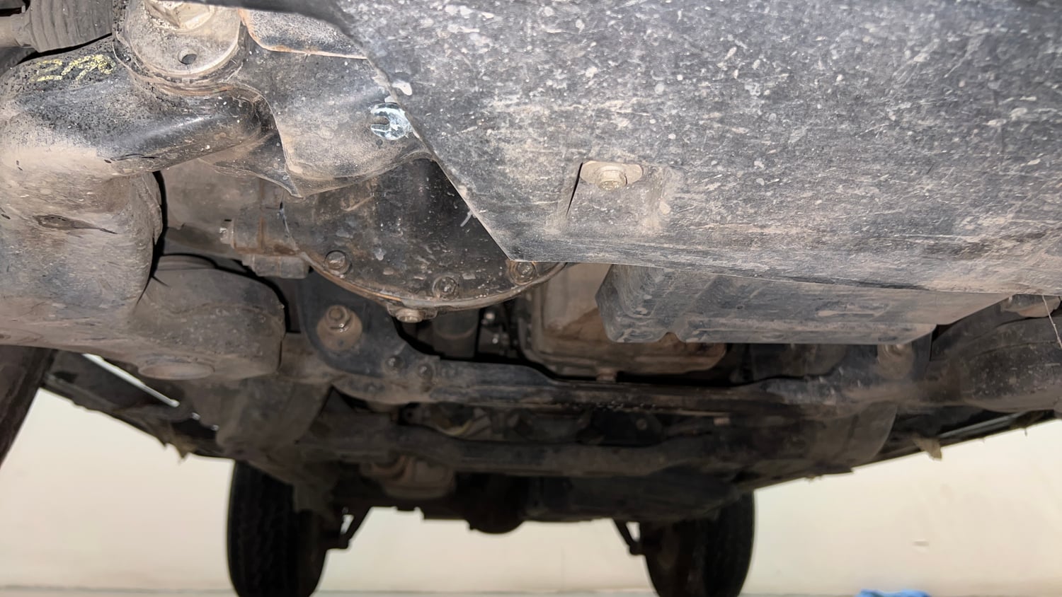 Used 2023 mahindra Thar LX Hard Top Petrol MT 4WD Petrol Manual extra FRONT LEFT UNDERBODY VIEW