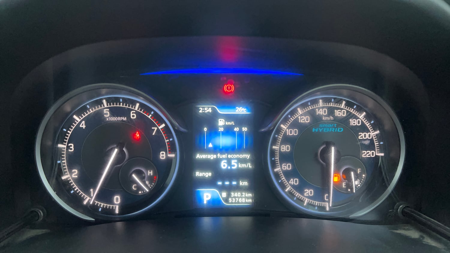 Used 2022 Maruti Suzuki XL6 Alpha AT Petrol Petrol Automatic interior CLUSTERMETER VIEW