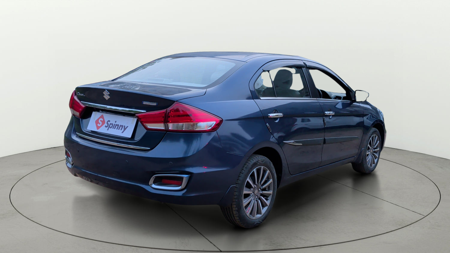 Used 2019 Maruti Suzuki Ciaz Alpha Hybrid 1.5 Petrol Manual exterior RIGHT REAR CORNER VIEW
