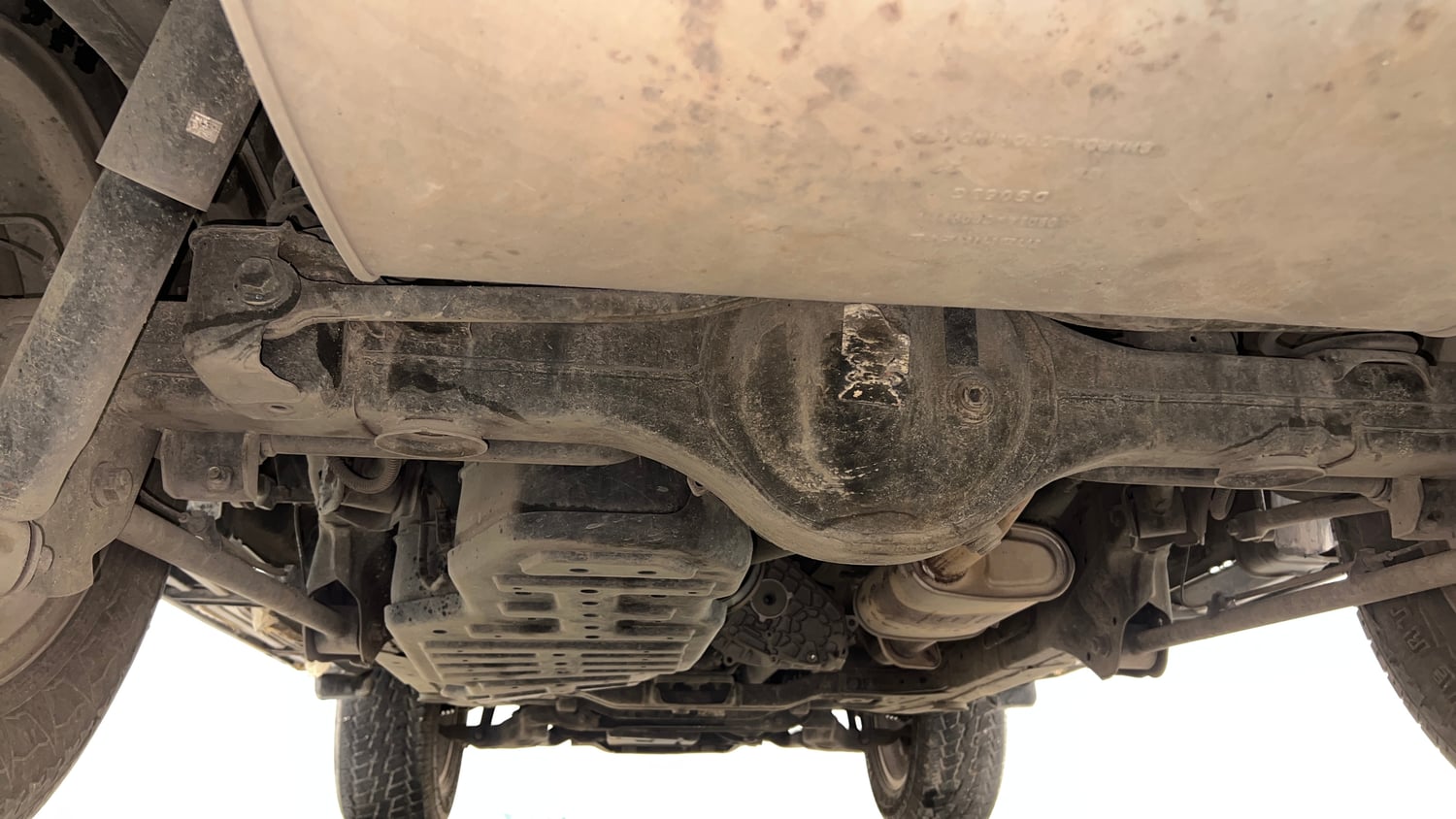 Used 2023 mahindra Thar LX Hard Top Petrol MT 4WD Petrol Manual extra REAR UNDERBODY VIEW (TAKEN FROM REAR)
