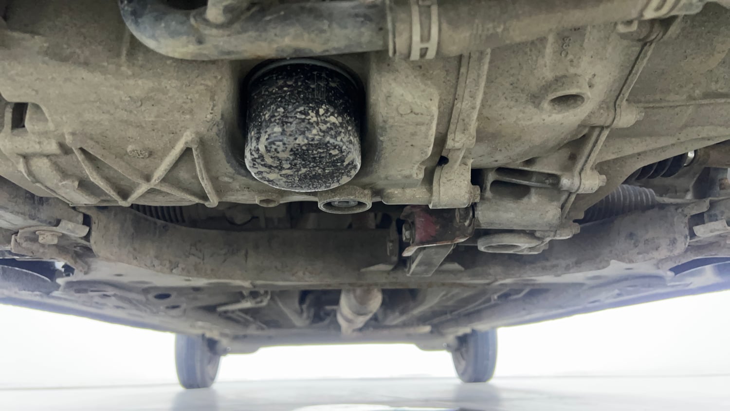 Used 2019 Renault Triber RXE Petrol Manual extra FRONT LEFT UNDERBODY VIEW