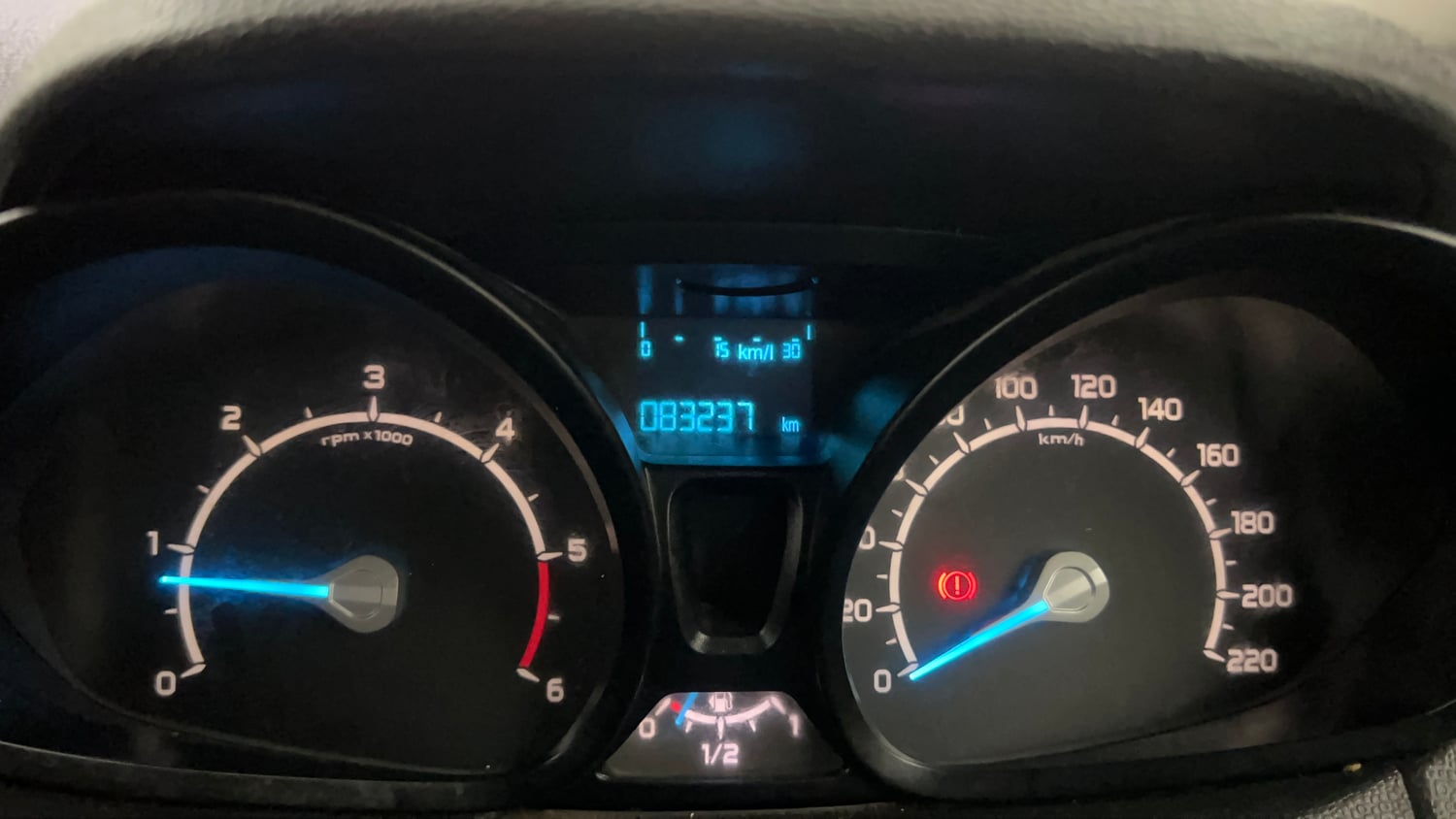 Used 2017 Ford EcoSport Trend 1.5L TDCi Diesel Manual interior CLUSTERMETER VIEW