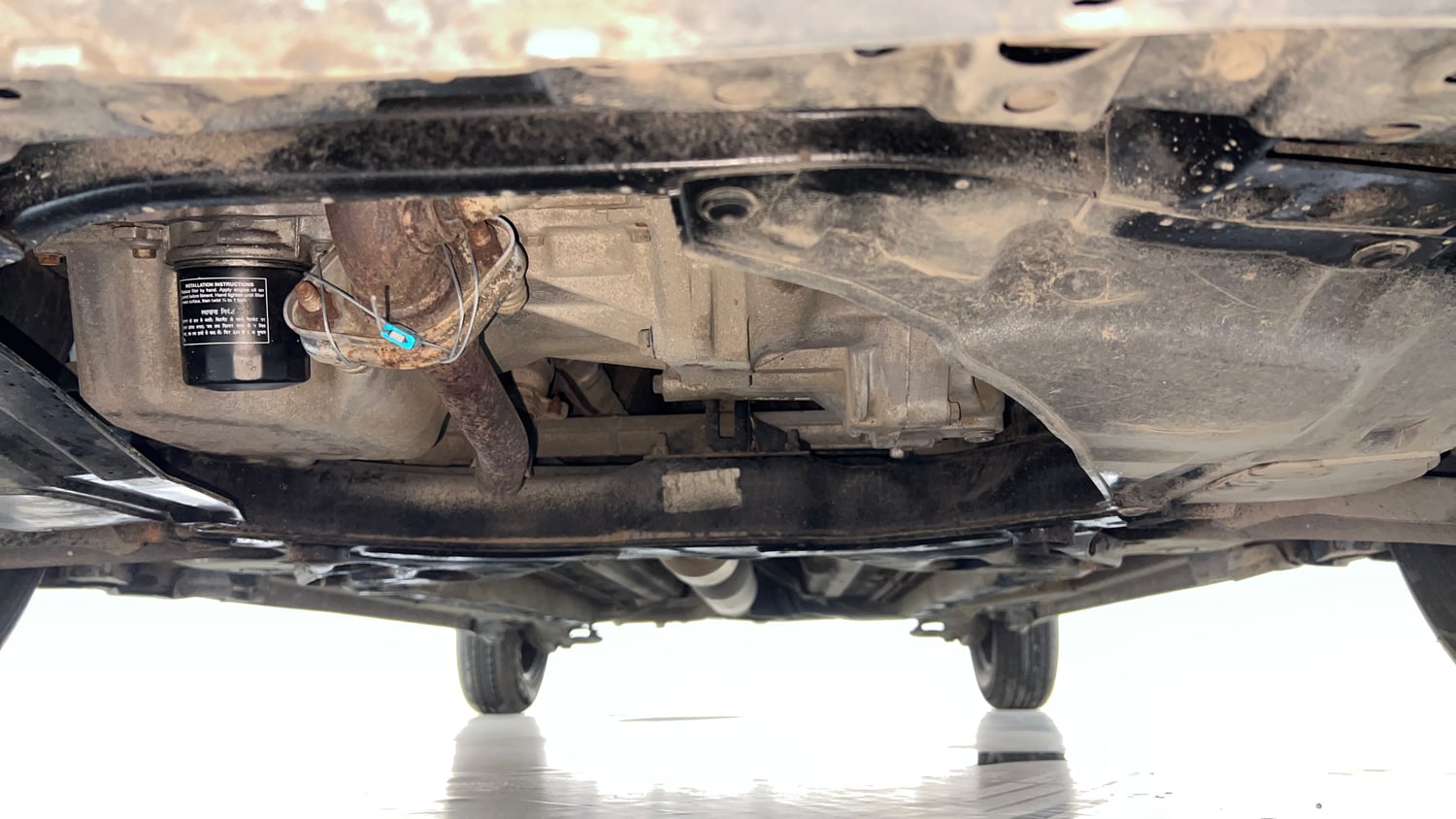 Used 2016 Maruti Suzuki Swift Dzire VXI (O) Petrol Manual extra FRONT LEFT UNDERBODY VIEW
