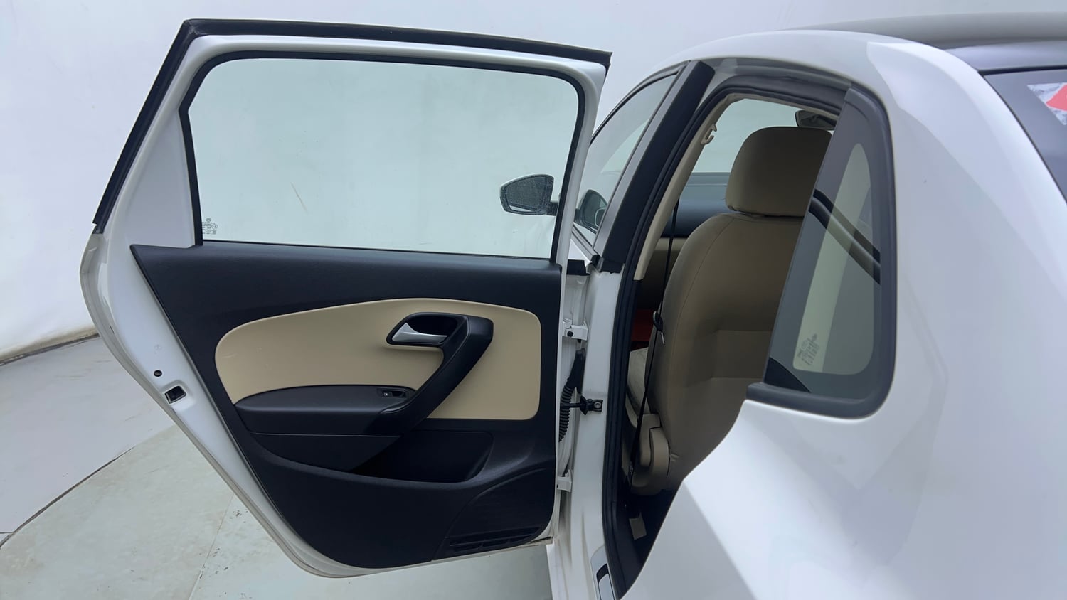Used 2019 Volkswagen Ameo Highline1.0L (P) Petrol Manual interior LEFT REAR DOOR OPEN VIEW