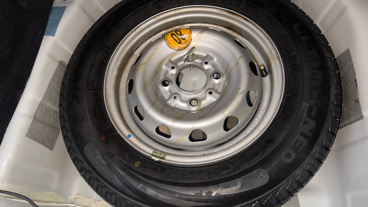 Used 2025 Tata Tiago XE Petrol Manual tyres SPARE TYRE VIEW