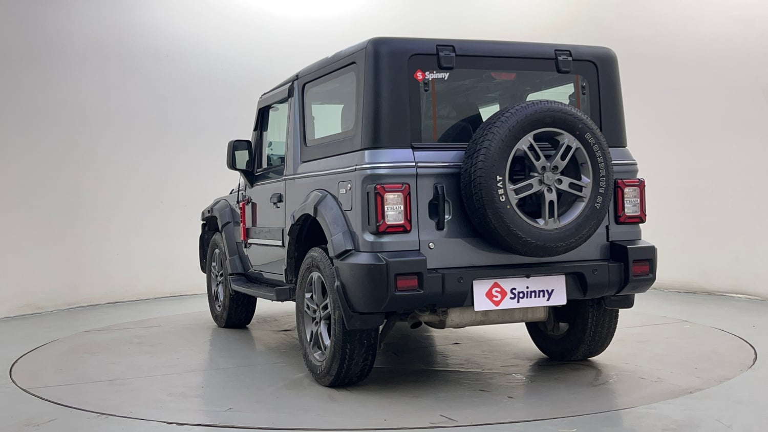 Used 2023 mahindra Thar LX Hard Top Petrol MT 4WD Petrol Manual exterior LEFT REAR CORNER VIEW