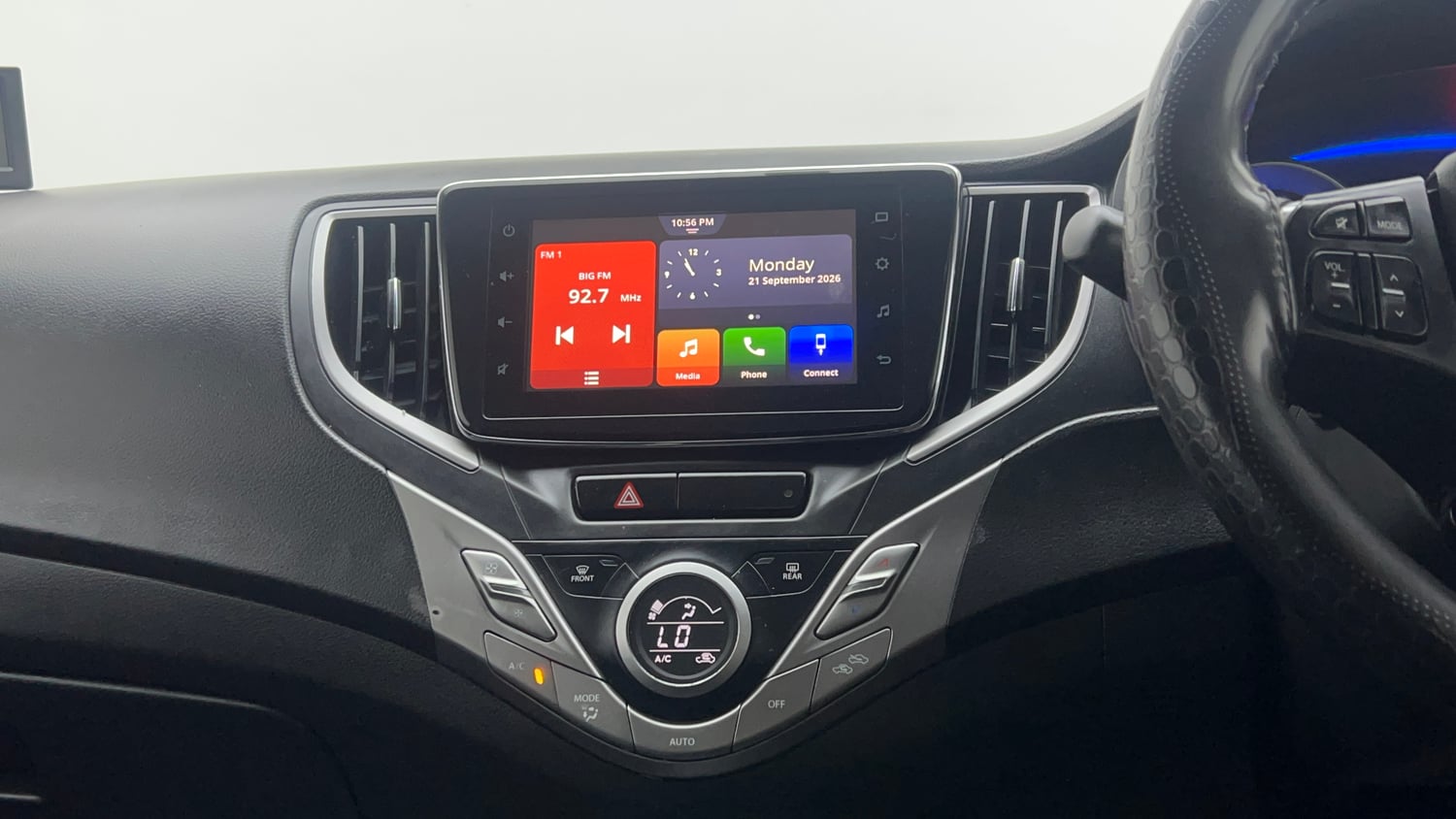 Used 2019 Maruti Suzuki Baleno Zeta Petrol Manual interior MUSIC SYSTEM & AC CONTROL VIEW