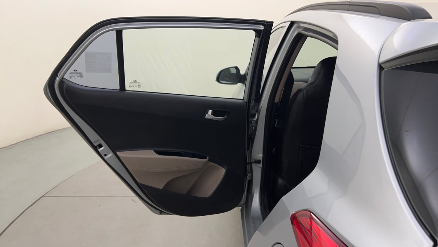 Used 2019 Hyundai Grand i10 Asta 1.2 Kappa VTVT Petrol Manual interior LEFT REAR DOOR OPEN VIEW