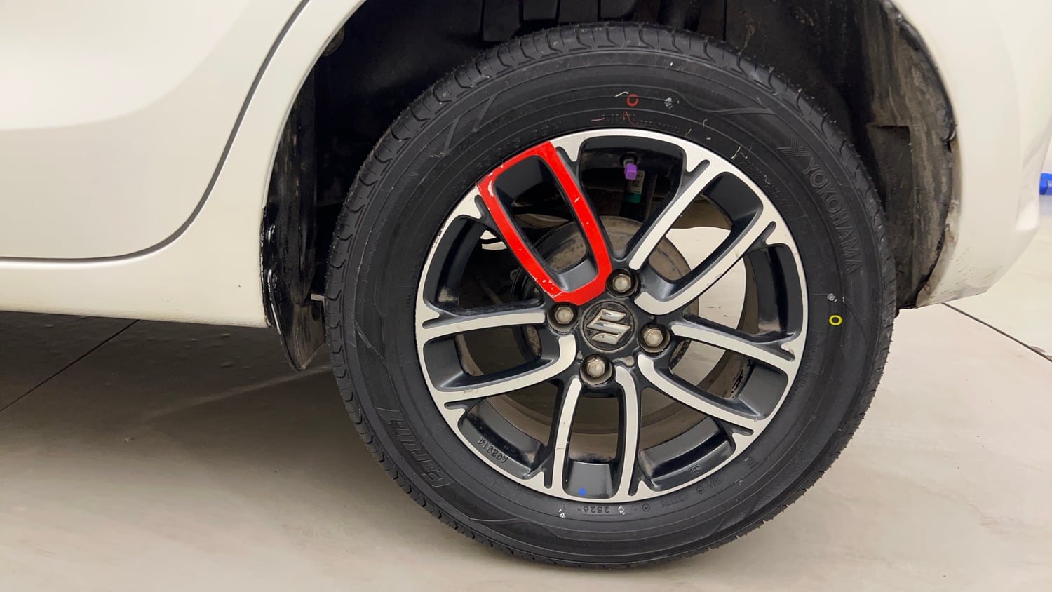 Used 2020 Maruti Suzuki Swift ZXi Plus Petrol Manual tyres LEFT REAR TYRE RIM VIEW