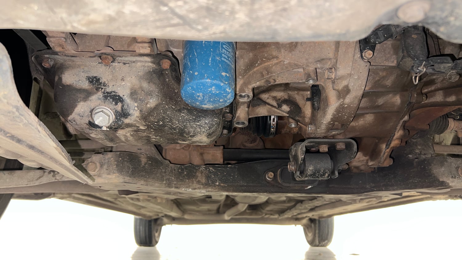 Used 2019 Hyundai Grand i10 Asta 1.2 Kappa VTVT Petrol Manual extra FRONT LEFT UNDERBODY VIEW