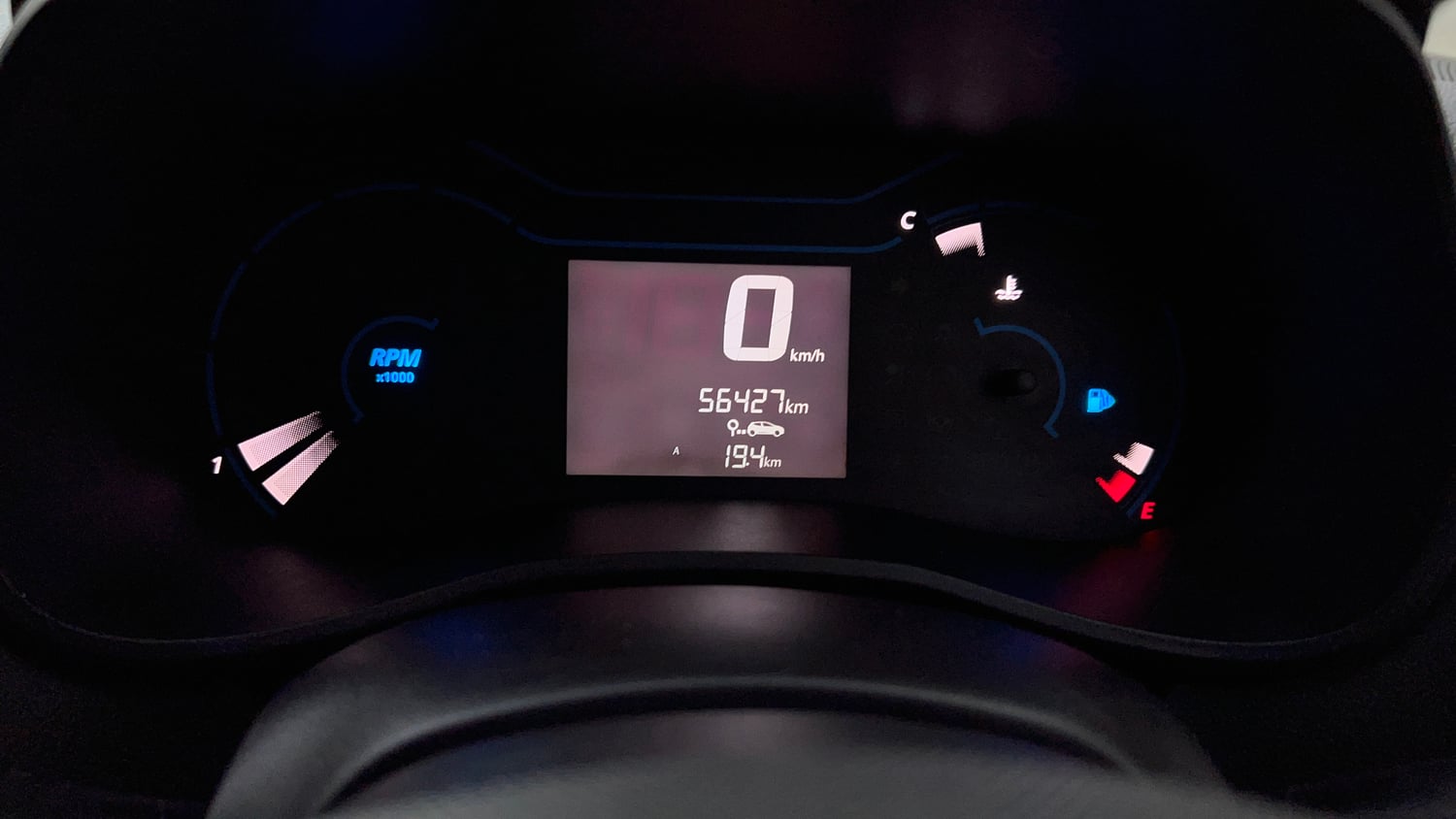 Used 2019 Renault Kwid CLIMBER 1.0 Opt Petrol Manual interior CLUSTERMETER VIEW