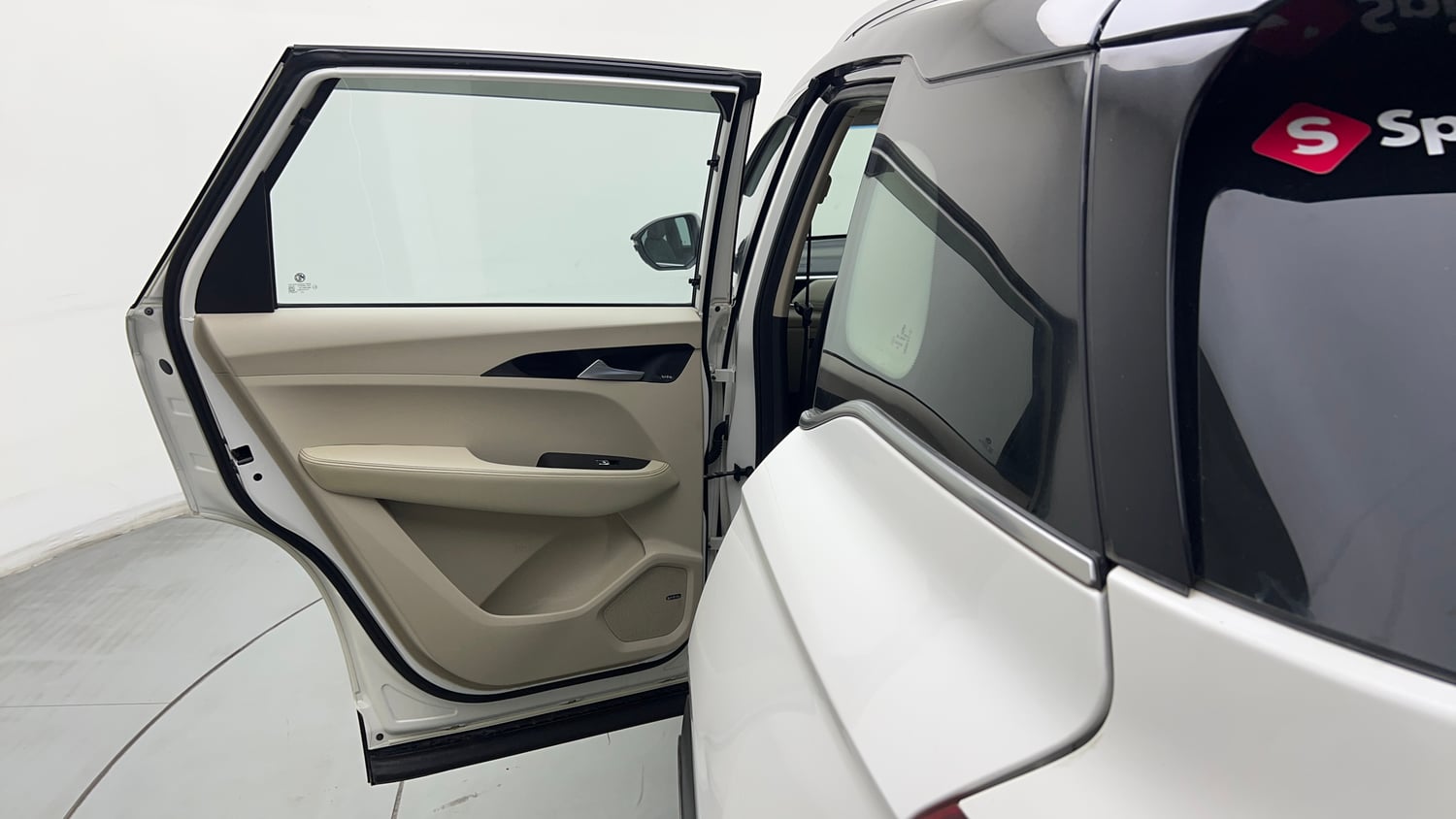 Used 2021 MG Motors Hector Sharp 1.5 Petrol Turbo Hybrid MT Dual Tone Hybrid Manual interior LEFT REAR DOOR OPEN VIEW
