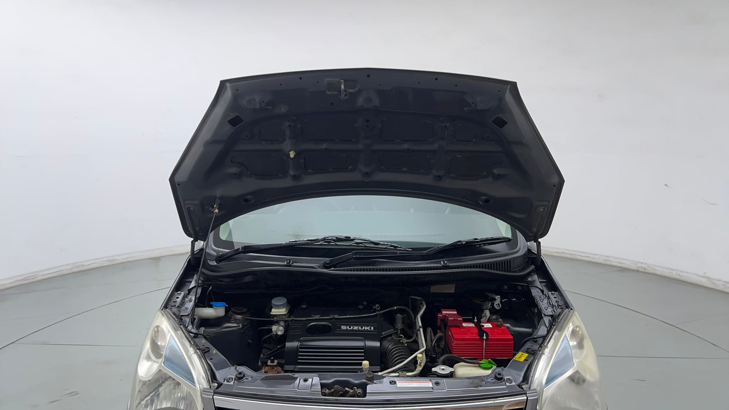 Used 2013 Maruti Suzuki Wagon R VXI Petrol Manual engine ENGINE & BONNET OPEN FRONT VIEW