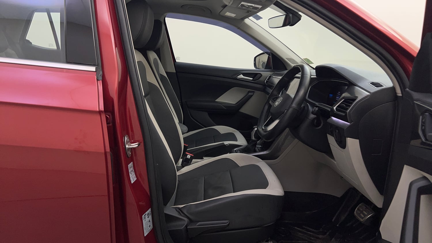 Used 2023 Volkswagen Taigun Topline 1.0 TSI AT Petrol Automatic interior RIGHT SIDE FRONT DOOR CABIN VIEW