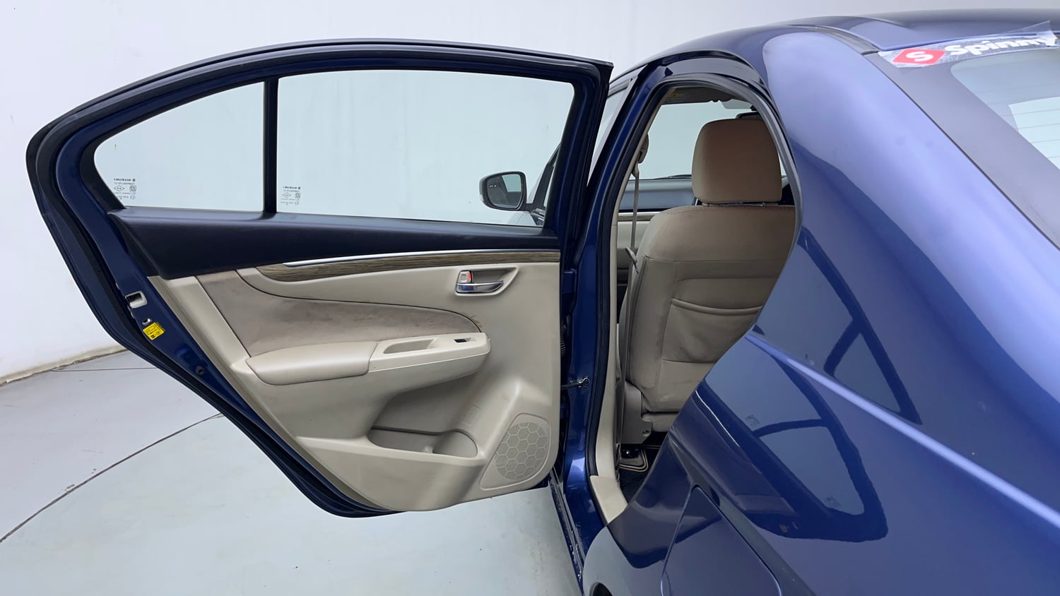 Used 2018 Maruti Suzuki Ciaz Zeta Hybrid 1.5 AT Petrol Automatic interior LEFT REAR DOOR OPEN VIEW