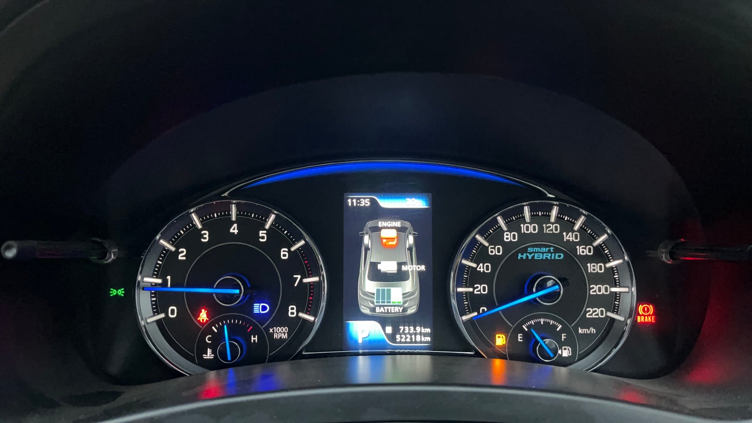 Used 2018 Maruti Suzuki Ciaz Zeta Hybrid 1.5 AT Petrol Automatic interior CLUSTERMETER VIEW