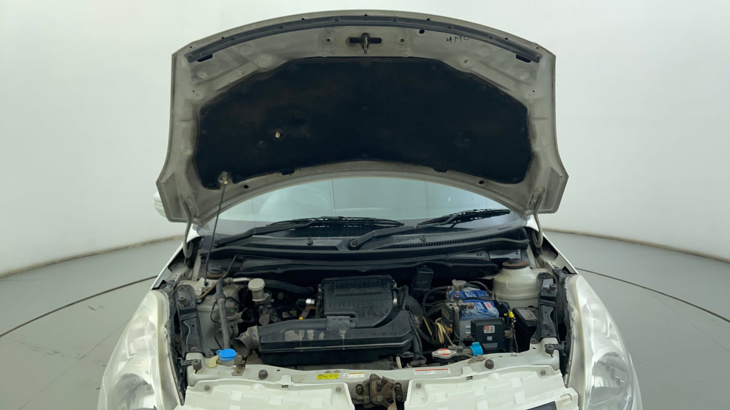 Used 2014 Maruti Suzuki Swift VXI CNG (Outside Fitted) Cng Manual engine ENGINE & BONNET OPEN FRONT VIEW