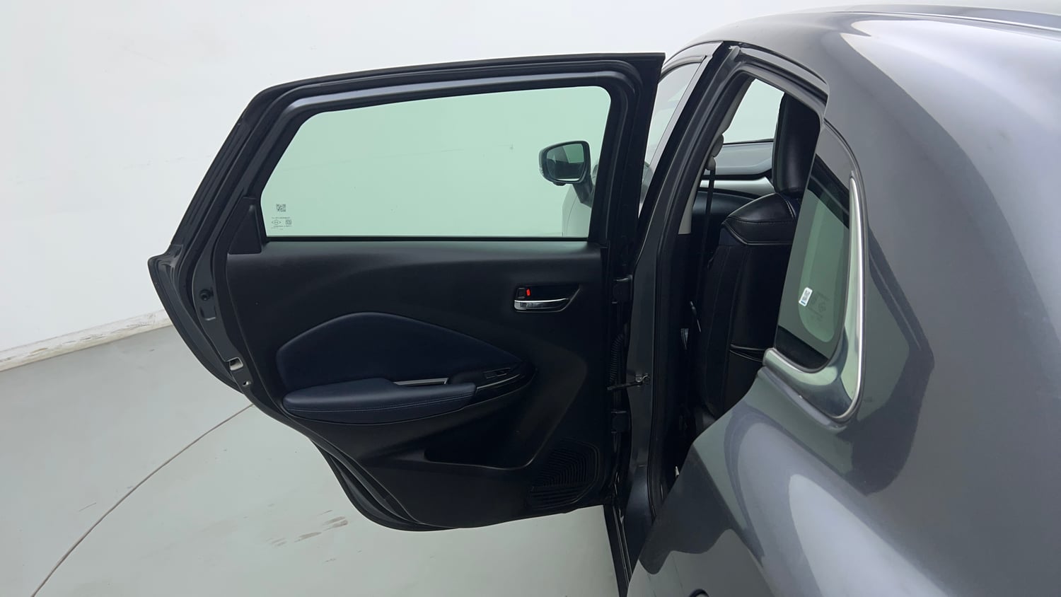 Used 2023 Maruti Suzuki Baleno Alpha MT Petrol Manual interior LEFT REAR DOOR OPEN VIEW