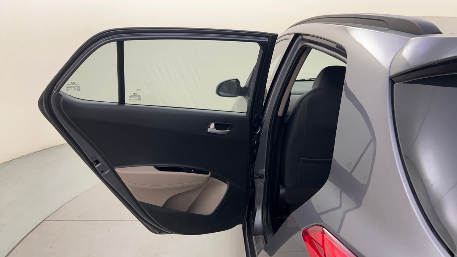 Used 2015 Hyundai Grand i10 Asta 1.2 Kappa VTVT Petrol Manual interior LEFT REAR DOOR OPEN VIEW