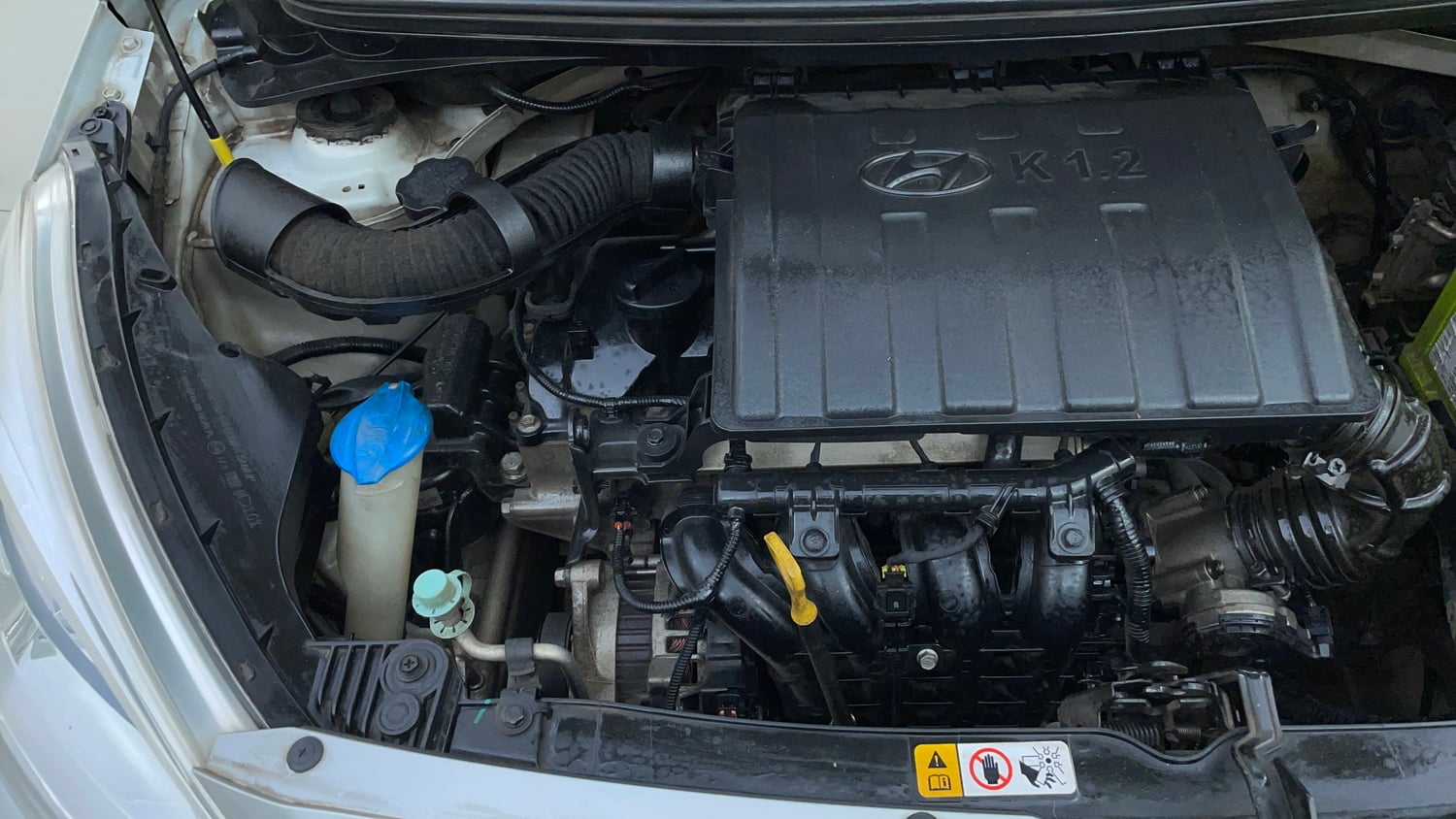 Used 2015 Hyundai Grand i10 Sportz 1.2 Kappa VTVT Petrol Manual engine ENGINE RIGHT SIDE VIEW