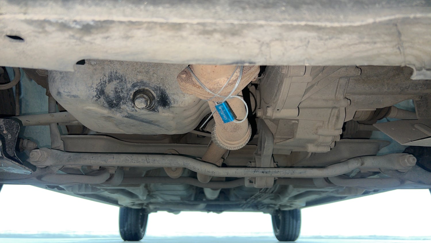Used 2024 Tata Tigor XM iCNG Cng Manual extra FRONT LEFT UNDERBODY VIEW