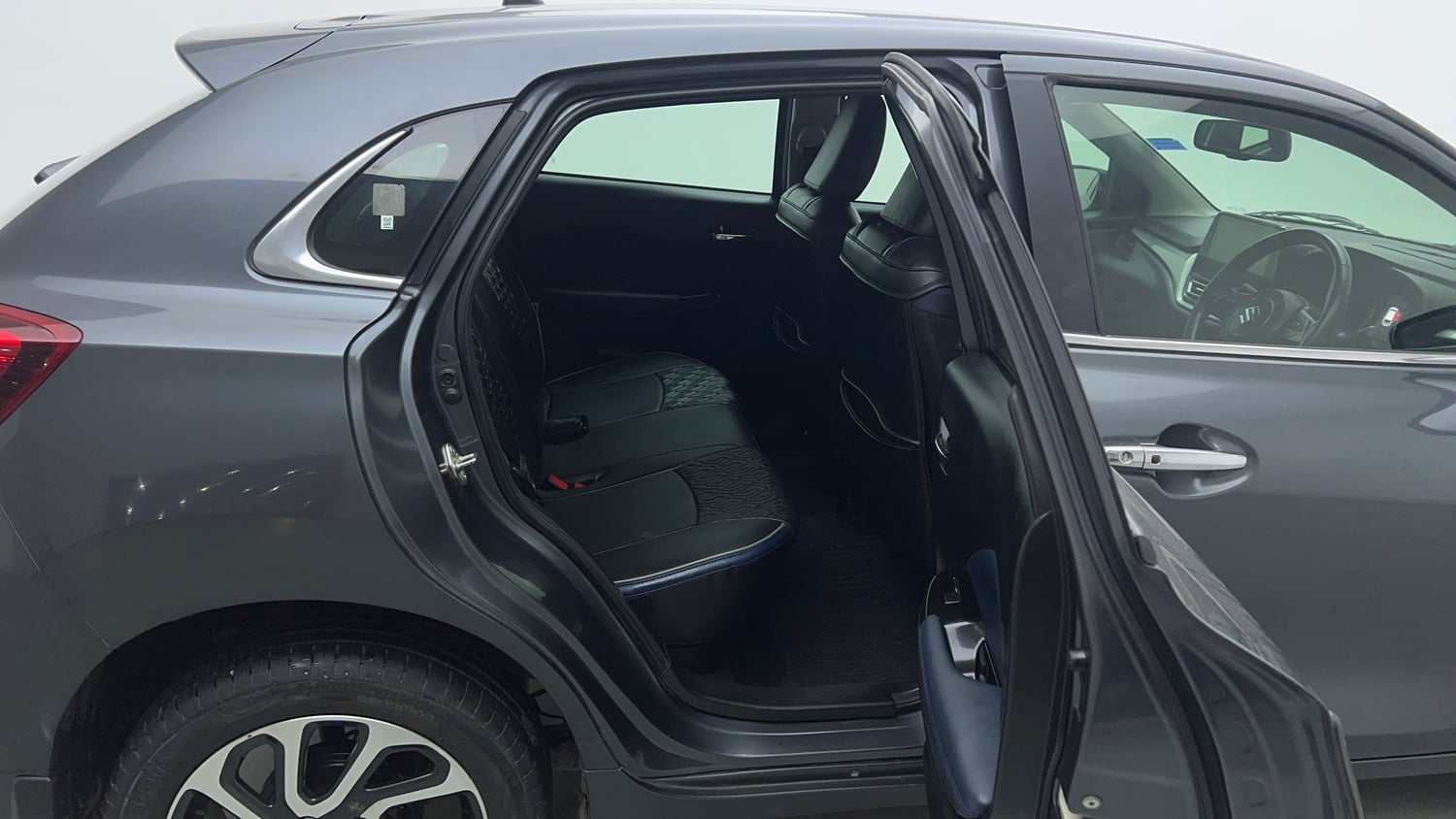 Used 2023 Maruti Suzuki Baleno Alpha MT Petrol Manual interior RIGHT SIDE REAR DOOR CABIN VIEW