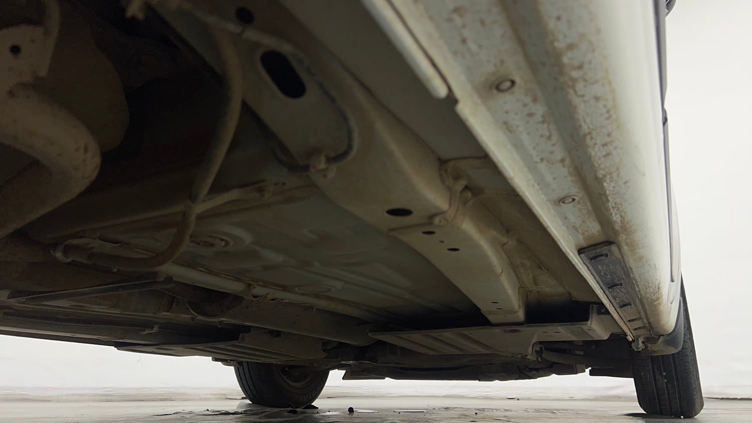 Used 2026 Maruti Suzuki Swift LXi Petrol Manual extra REAR RIGHT UNDERBODY VIEW