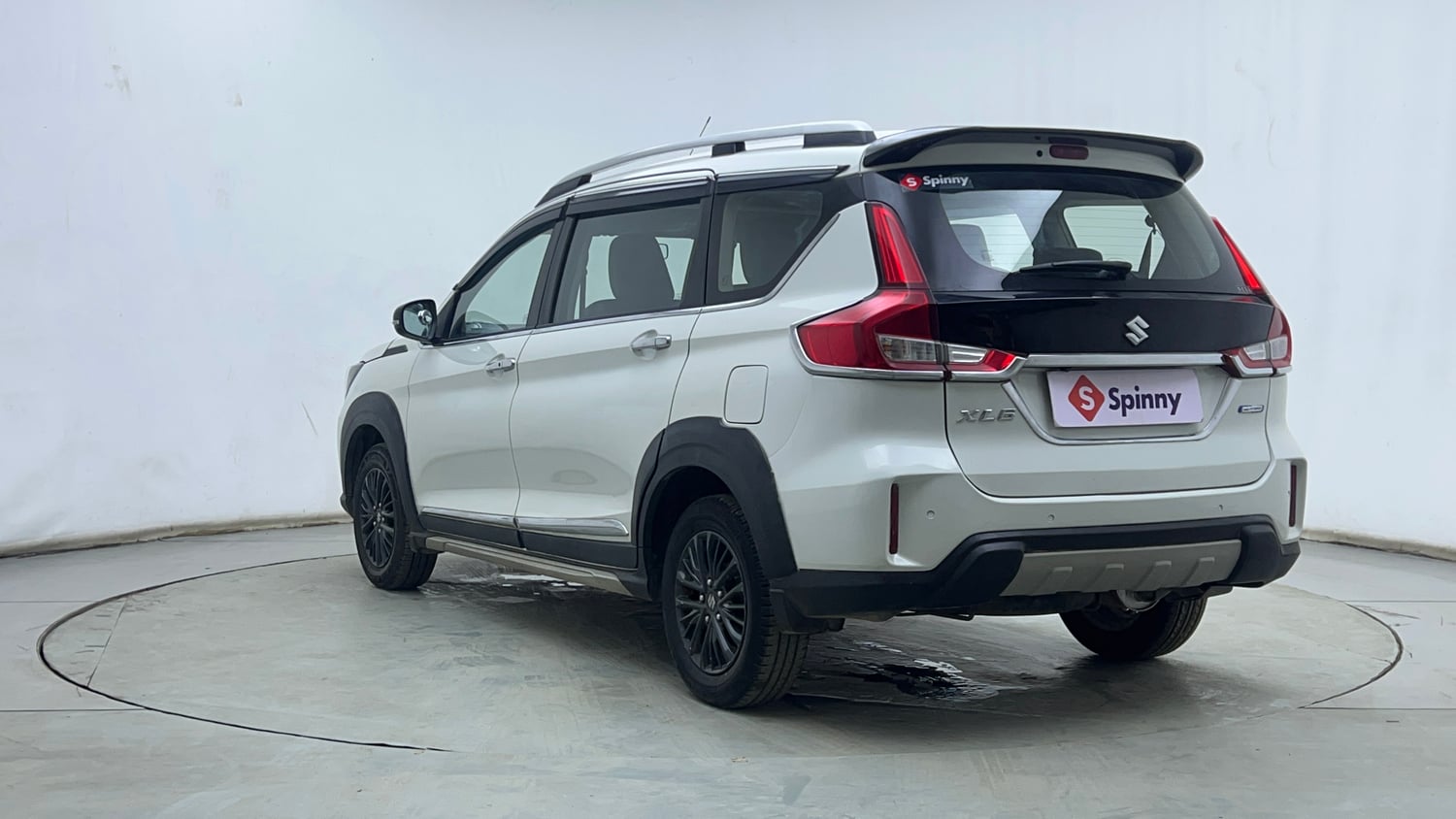 Used 2022 Maruti Suzuki XL6 Alpha AT Petrol Petrol Automatic exterior LEFT REAR CORNER VIEW