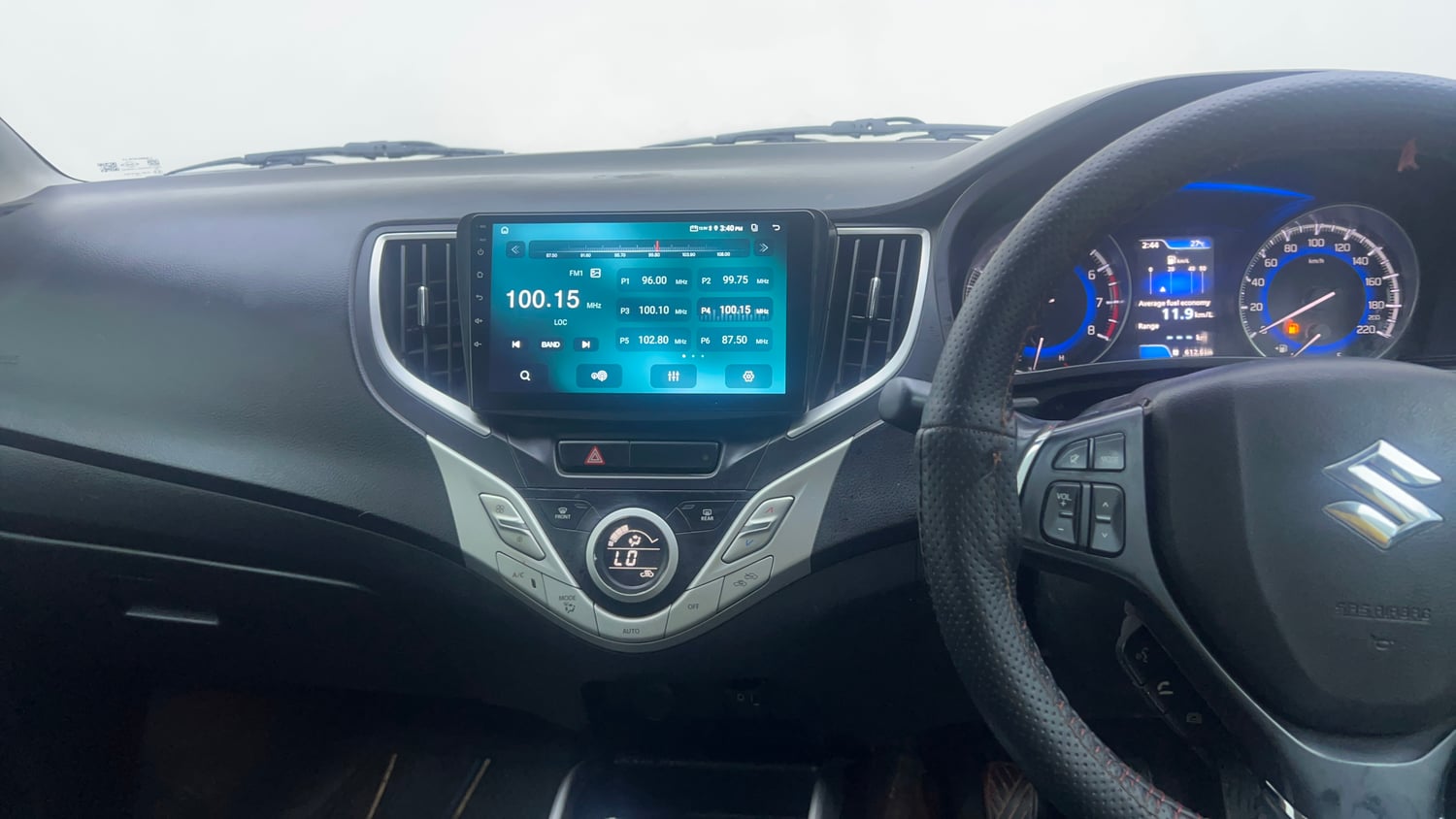 Used 2019 Maruti Suzuki Baleno Alpha 1.2 Petrol Manual interior MUSIC SYSTEM & AC CONTROL VIEW