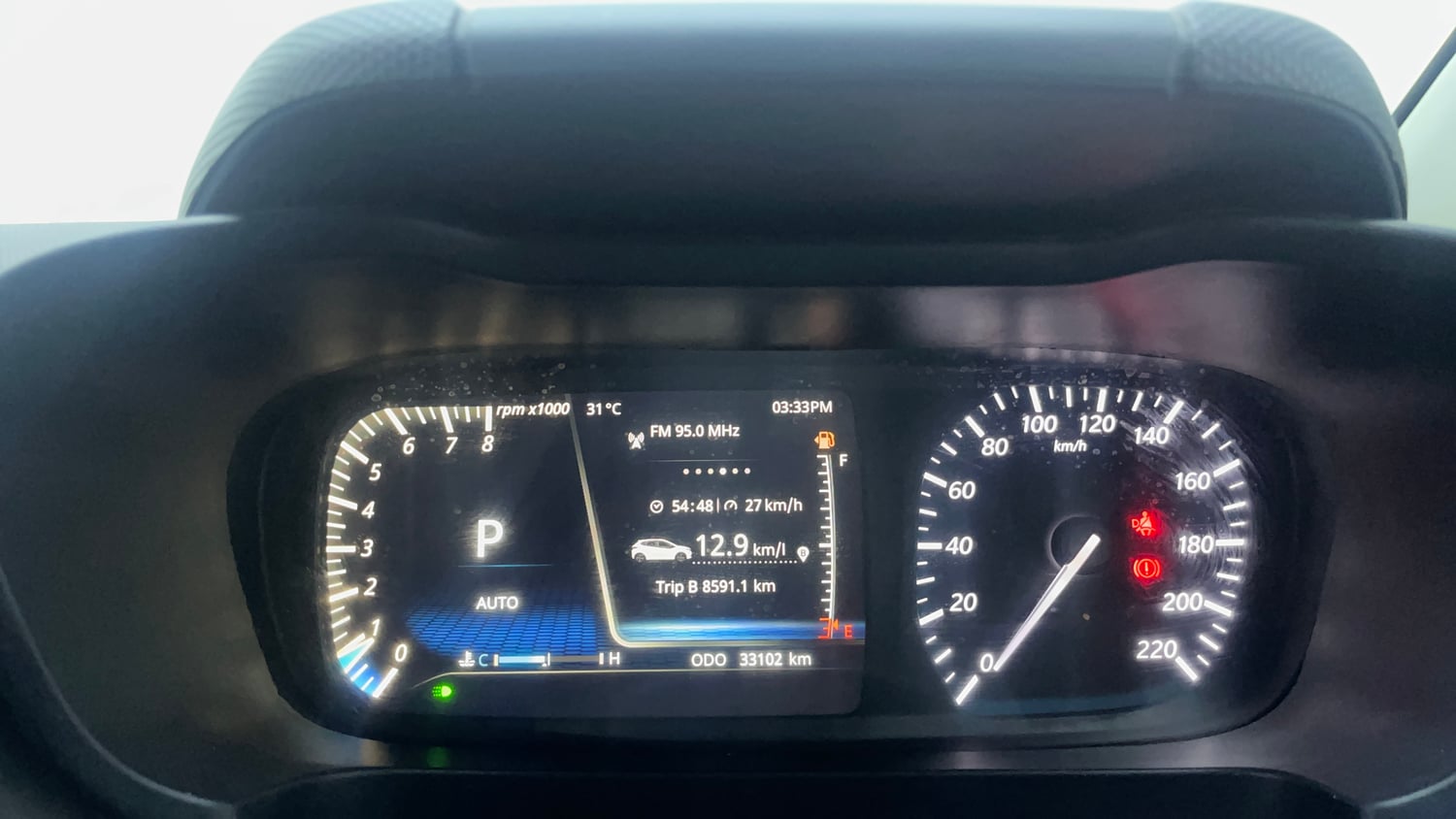Used 2024 Tata Altroz XZA Petrol Petrol Automatic interior CLUSTERMETER VIEW