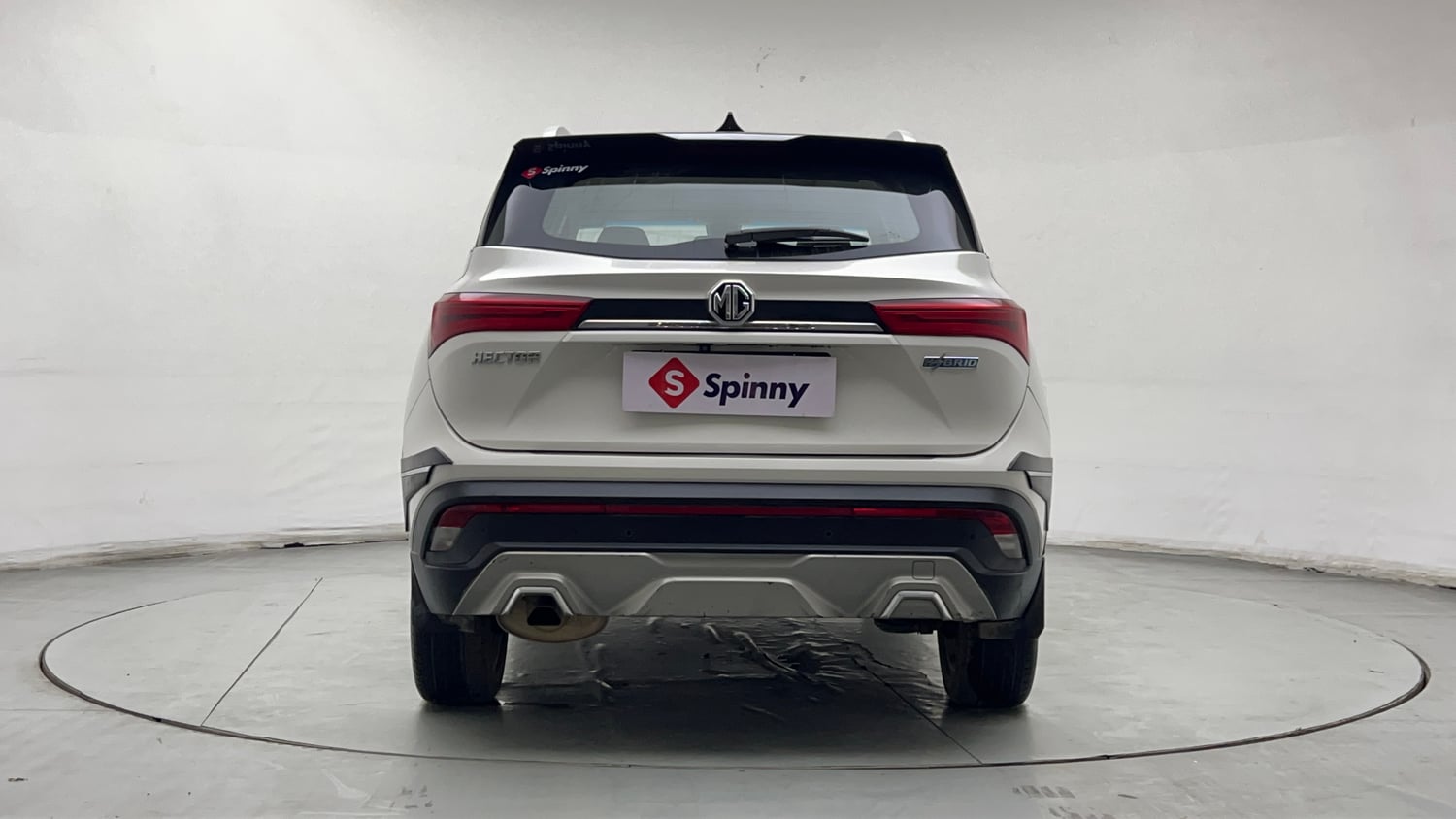 Used 2021 MG Motors Hector Sharp 1.5 Petrol Turbo Hybrid MT Dual Tone Hybrid Manual exterior BACK VIEW