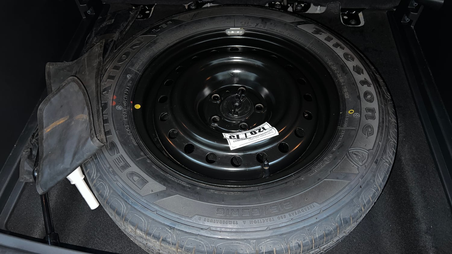 Used 2019 Jeep Compass Longitude (O) 1.4 Petrol AT Petrol Automatic tyres SPARE TYRE VIEW