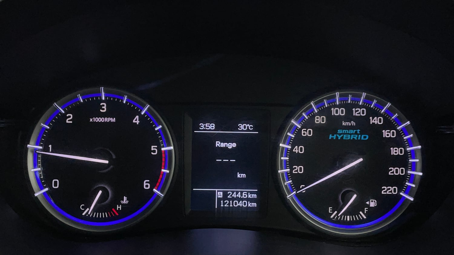 Used 2018 Maruti Suzuki S-Cross Alpha 1.3 Diesel Manual interior CLUSTERMETER VIEW