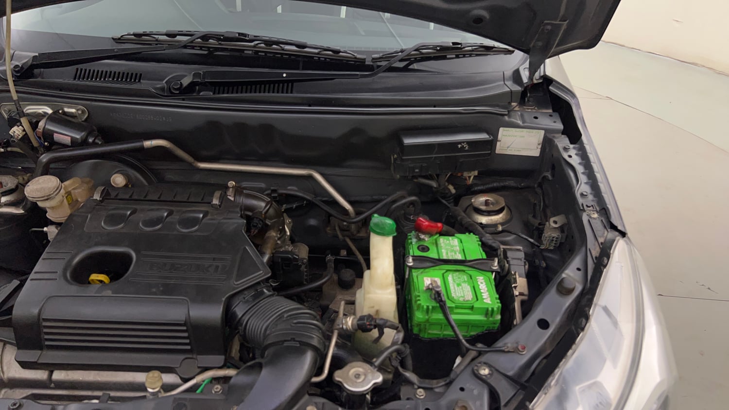 Used 2016 Maruti Suzuki Alto K10 VXi AMT Petrol Automatic engine ENGINE LEFT SIDE HINGE & APRON VIEW