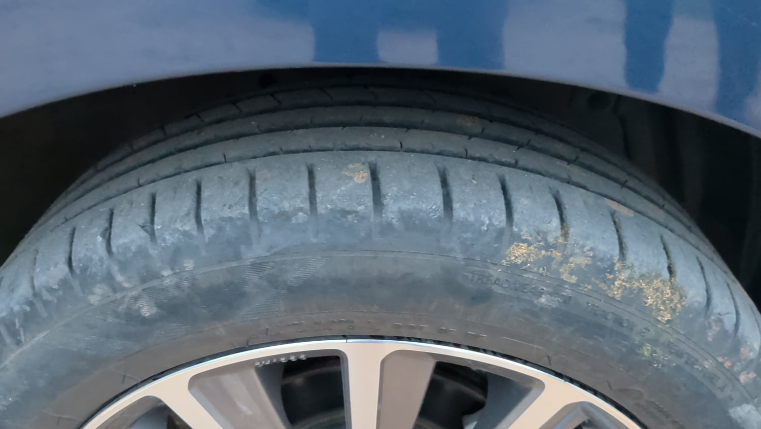 Used 2019 Maruti Suzuki Ciaz Alpha Hybrid 1.5 Petrol Manual tyres RIGHT FRONT TYRE TREAD VIEW