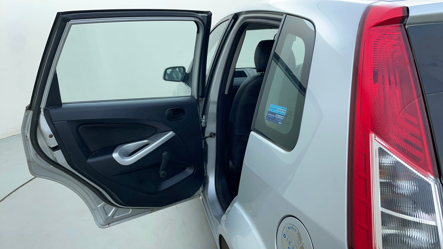 Used 2014 Ford Figo Duratorq Diesel ZXI 1.4 Diesel Manual interior LEFT REAR DOOR OPEN VIEW