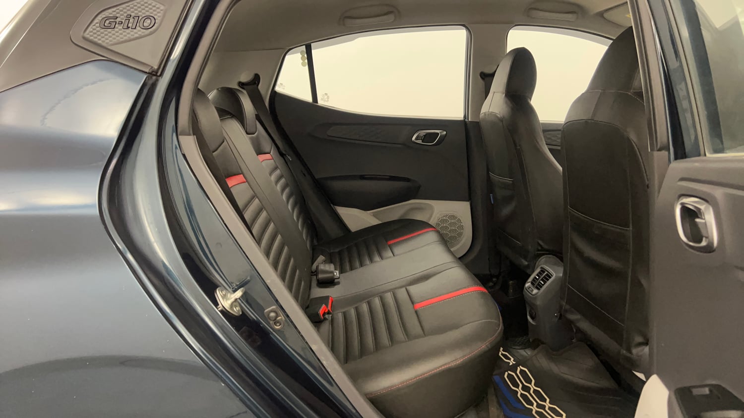 Used 2021 Hyundai Grand i10 Nios Sportz AMT 1.2 Kappa VTVT Petrol Automatic interior RIGHT SIDE REAR DOOR CABIN VIEW