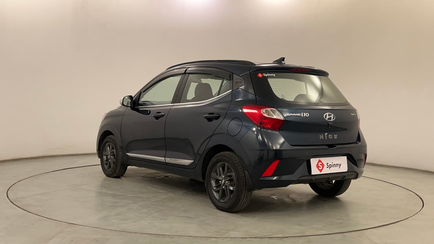 Used 2021 Hyundai Grand i10 Nios Sportz AMT 1.2 Kappa VTVT Petrol Automatic exterior LEFT REAR CORNER VIEW